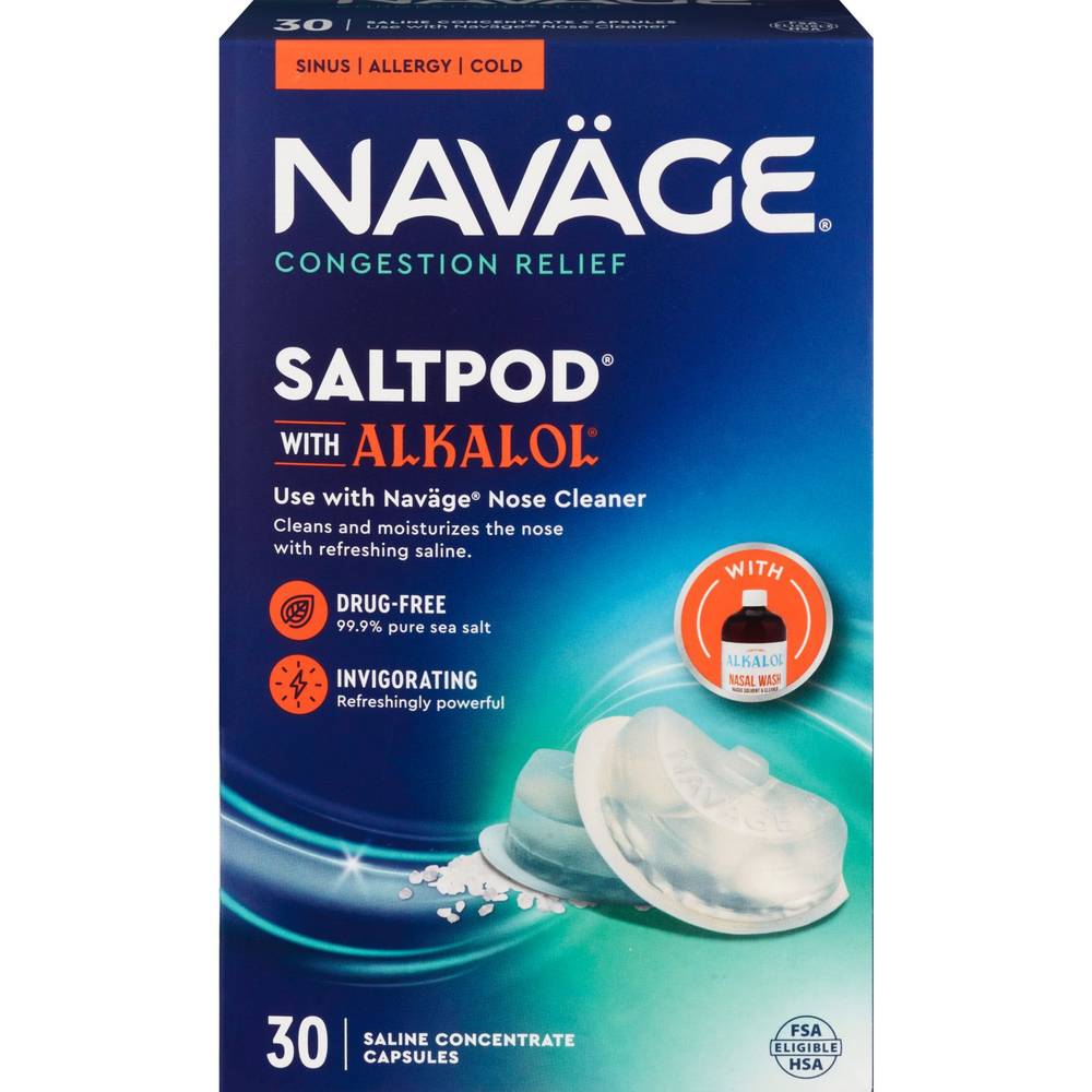 Navage Nasal Care Alkolol Saltpod Capsules (36 ct)