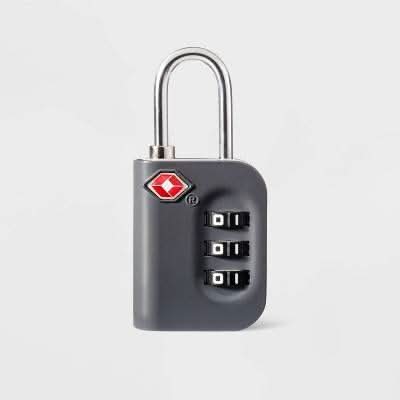 Open Story Combo Luggage Lock, Gray