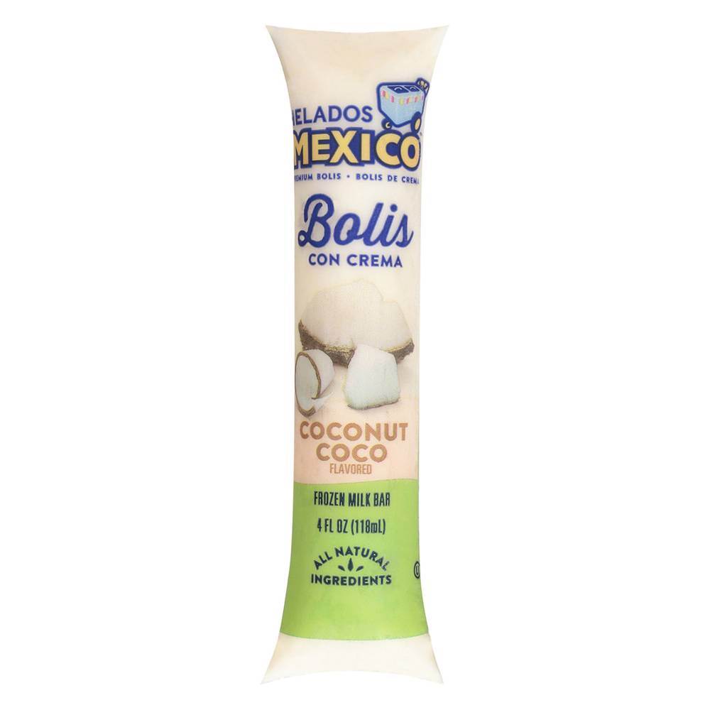 Helados Mexico Coconut Coco Bolis Con Crema (4.2 oz)