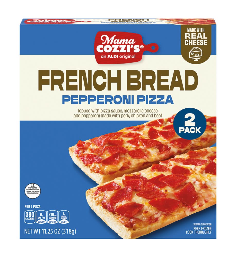 Mama Cozzi's Pizza Kitchen French Bread Pizza, Pepperoni (11.25 oz, 2 ct)