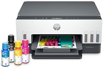 HP Smart Tank 6001 Wireless Color All-in-One Cartridge Free Ink Tank Printer, 3 Years of Ink Included, AI Enabled (2H0B9A)