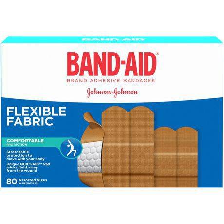 Band-Aid Flexible Fabric Adhesive Bandages (80 ea)