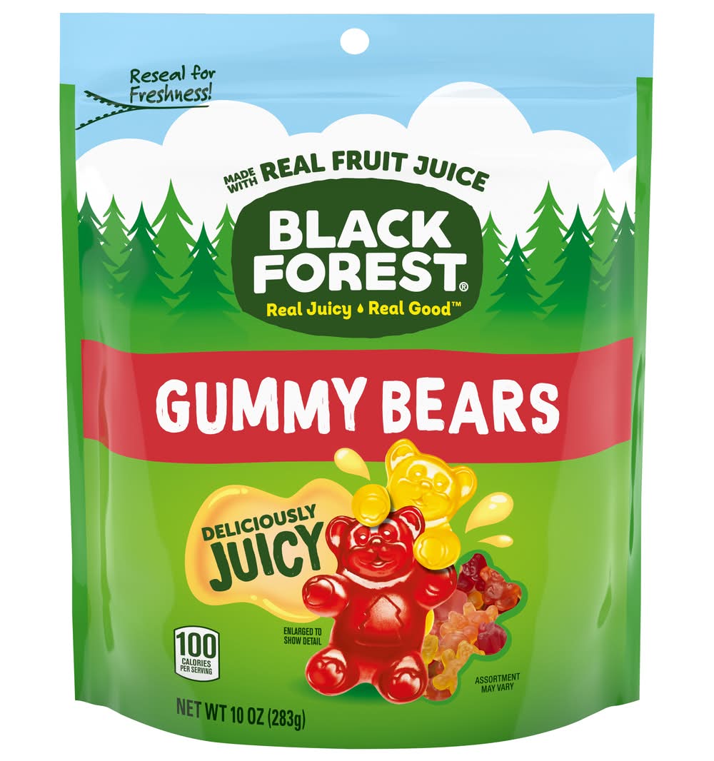 Black Forest Juicy Gummy Bears, Fruit (10 oz)
