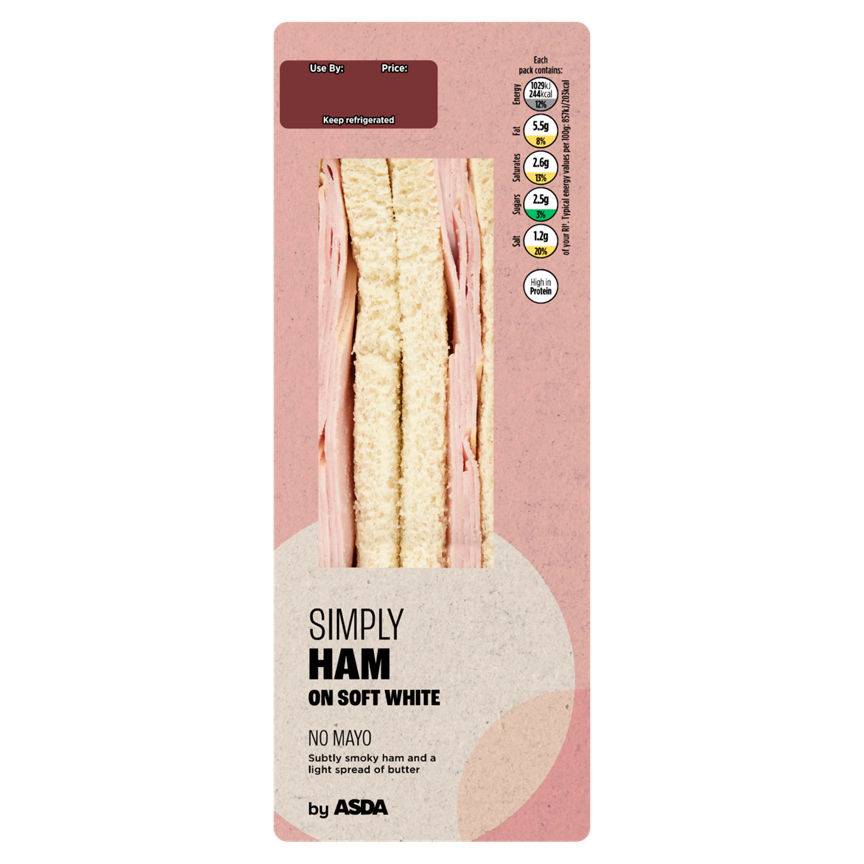 Asda Simply Ham on Soft White