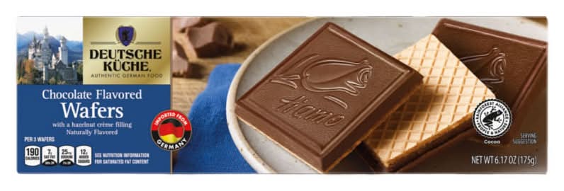 Deutsche Küche Flavored Wafers, Chocolate (6.17 oz)