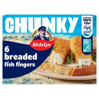 Birds Eye 6 Chunky Fish Fingers 360g