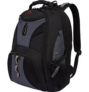 Wenger 1900 ScanSmart Laptop Backpack, Black/Gray (19002411)