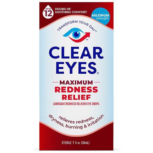 Clear Eyes Maximum Redness Relief Eye Drops - 1.0 fl oz
