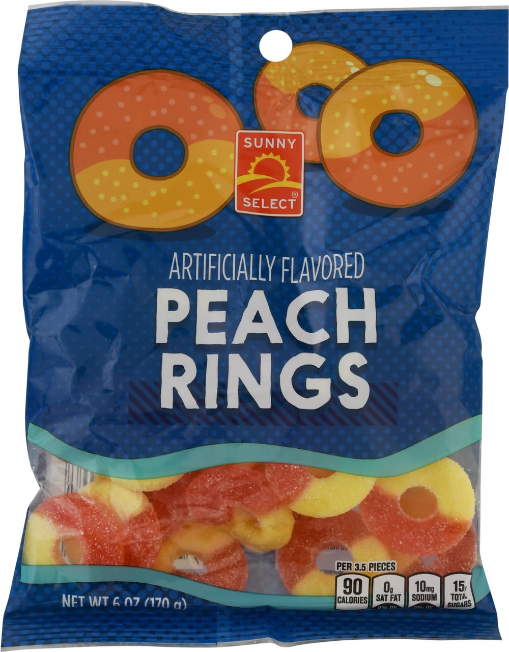 Sunny Select Peach Rings (6 oz)