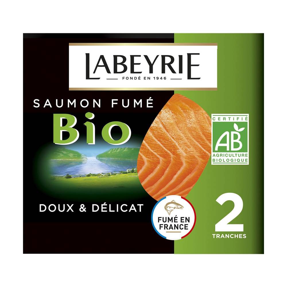 Labeyrie - Saumon fumé bio (2 pièces)