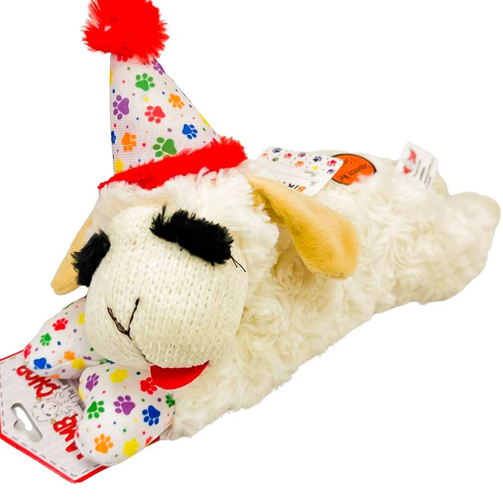 Multipet Birthday Lamb Chop Dog Toy