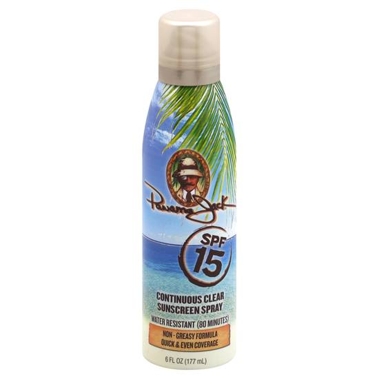 Panama Jack Continuous Clear Sunscreen Spray Spf 15 (6 fl oz)