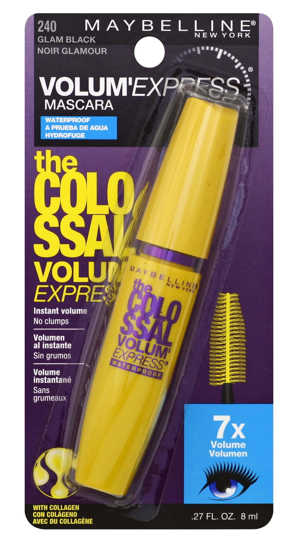 Maybelline Volum'Express The Rocket Mascara – Schwarz, Für 8x Mehr Volumen, 9,6 Ml