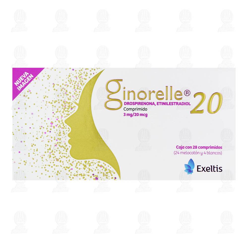 Ginorelle · Drispirenona comprimidos 20 mcg (28 un)