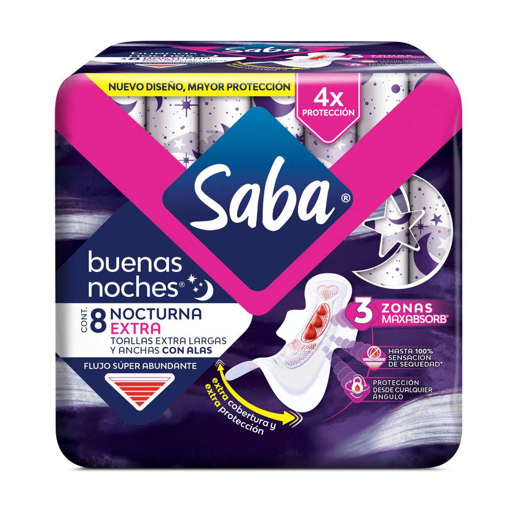 Saba · Toalla nocturna buenas noches con alas (270 g)