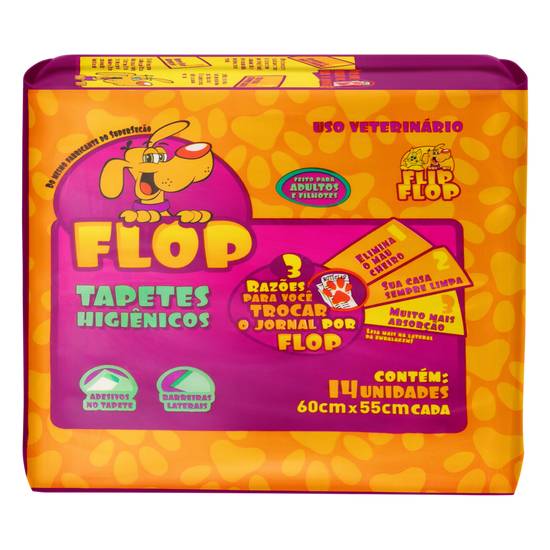 Flipflop tapete higiênico (14 unidades)