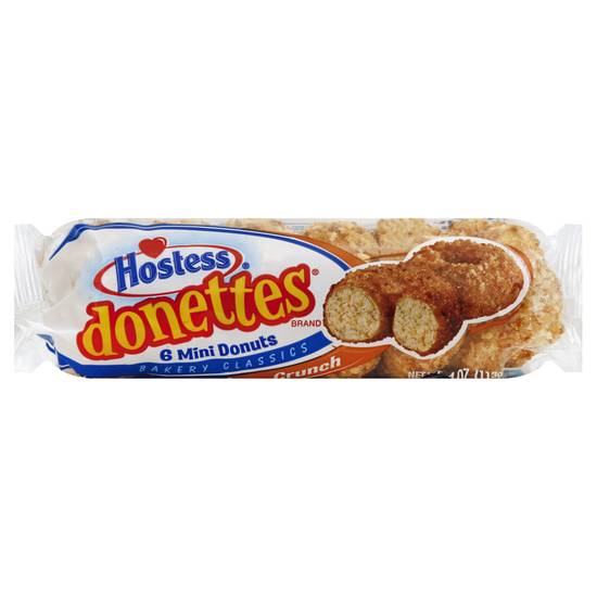 Hostess Donettes Crunch Mini Donuts (6 ct)