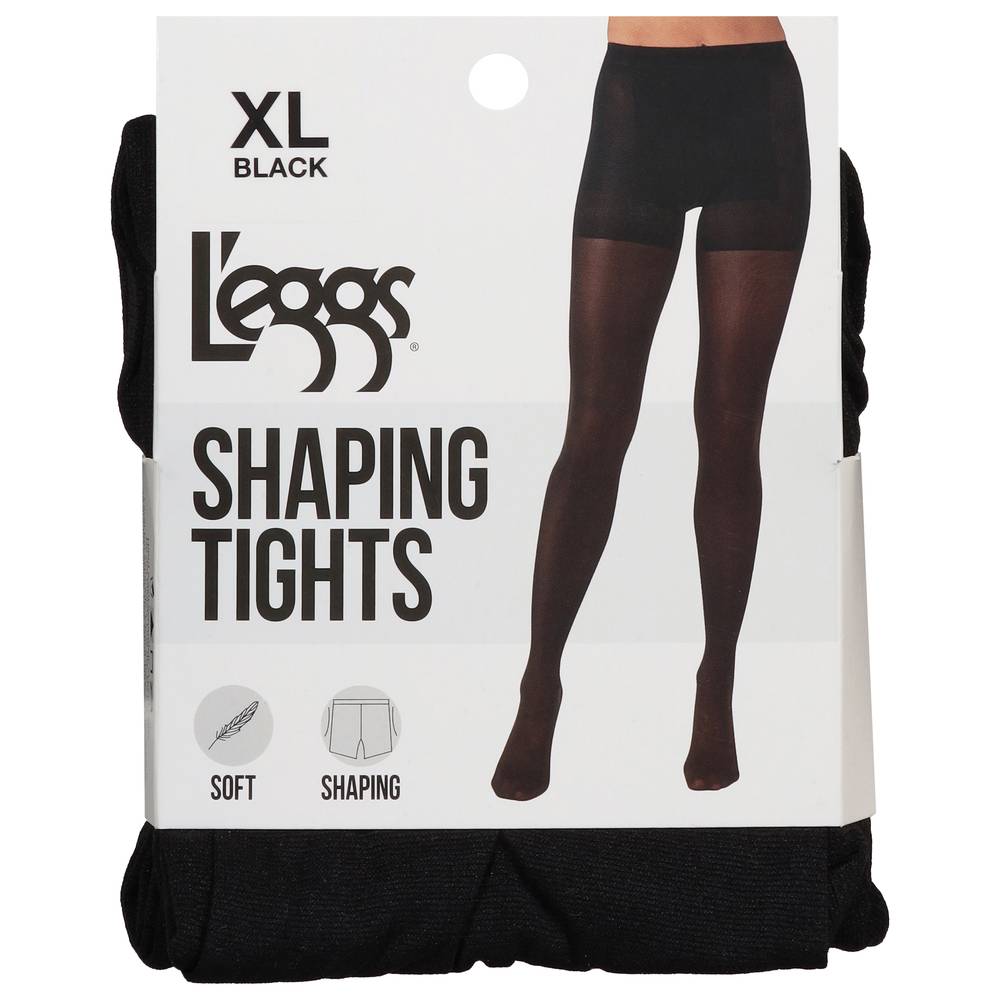 L'eggs Shaping Tights, XL, Black