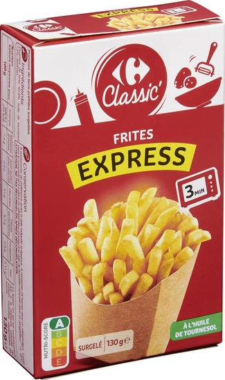 Frites express 3 min CARREFOUR CLASSIC' - la boite de 130g