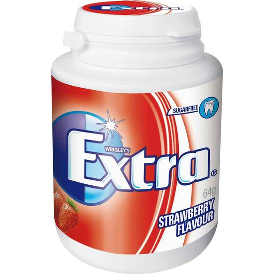 Extra Strawberry Chewing Gum Bottle 64g