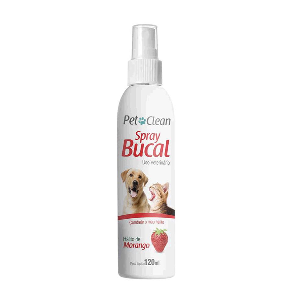 Pet clean spray bucal morango (120ml)
