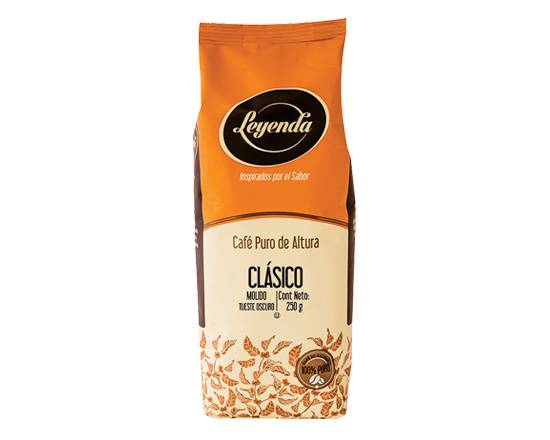 Leyenda café molido clásico tueste oscuro (250 g)