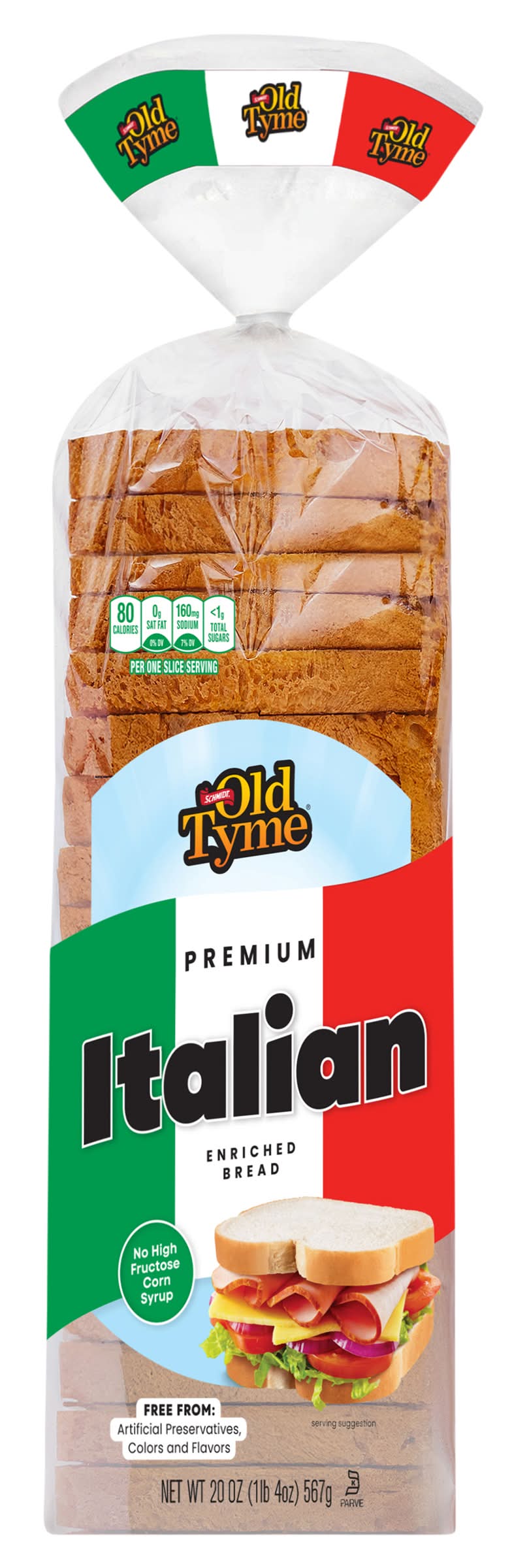 Schmidt's No Seeds Italian Enriched Bread (20 oz)