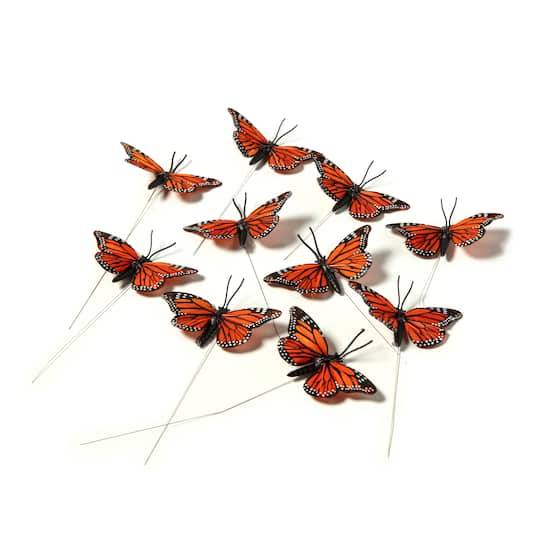 Assorted 7.8" Monarch Butterfly Pack By Ashland