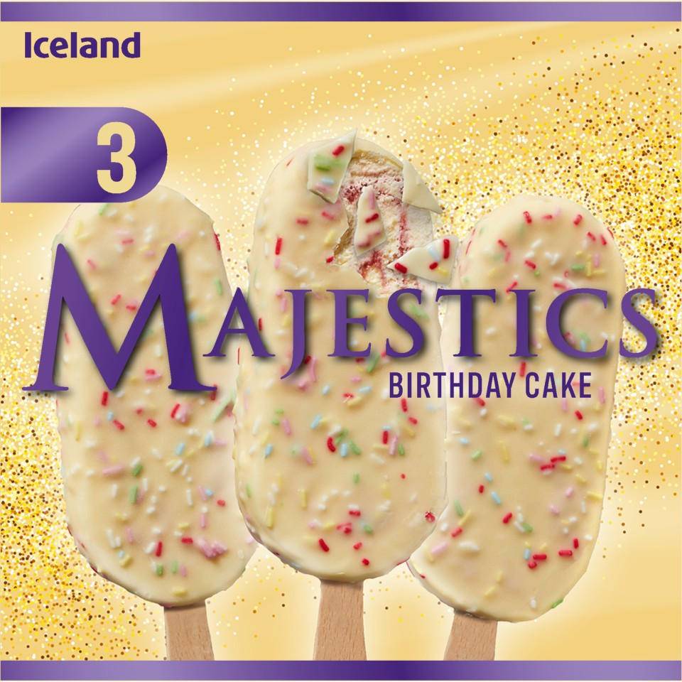 Iceland 3 Pack Birthday Cake Majestics