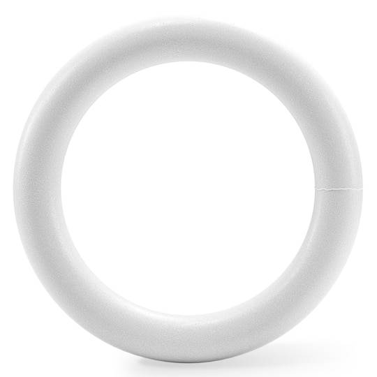 Floracraft Craftfom Extruded Wreath, 10", White