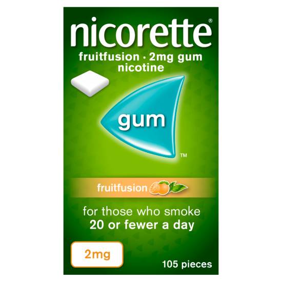 Nicorette Fruitfusion Nicotine 2mg Gum