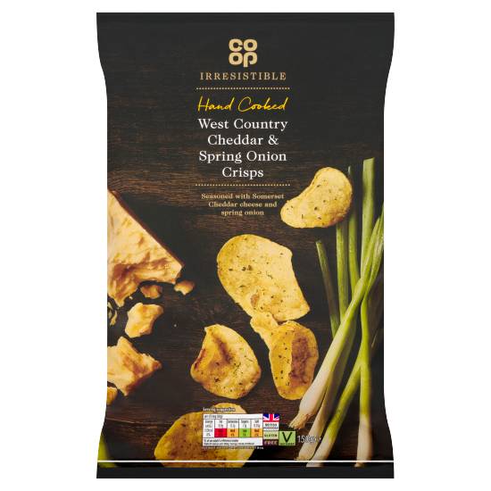 Co-op Cheddar-Spring Onion, Crisps (150g)