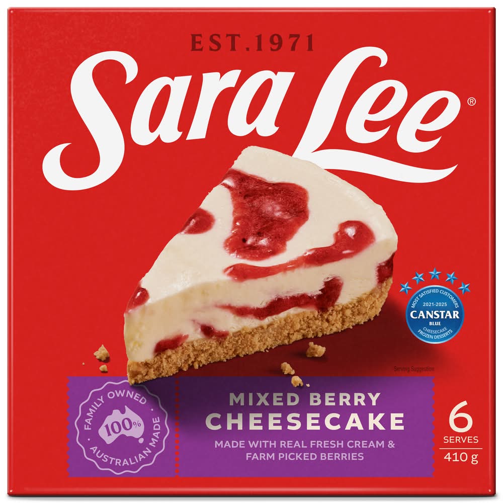 Sara Lee Cheesecake, Mixed Berry (410g)