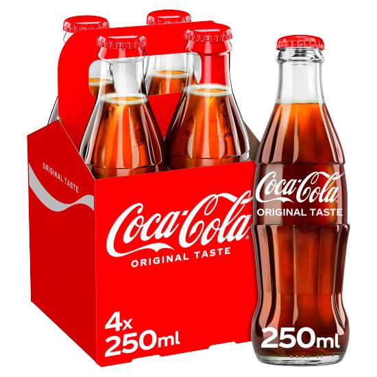 Coca-Cola Original Taste Soft Drink (4 x 250ml)