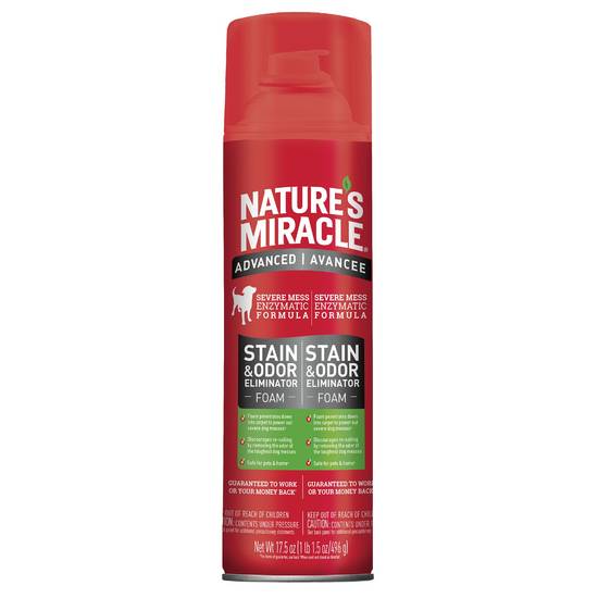 Nature's Miracle® Advanced Dog Stain & Odor Foam (Size: 17.5 Fl Oz)