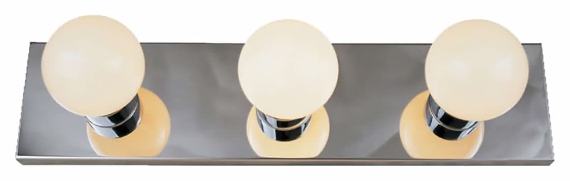 Project Source 2-in 3 Light Polished Chrome Traditional Bathroom Vanity light bar
