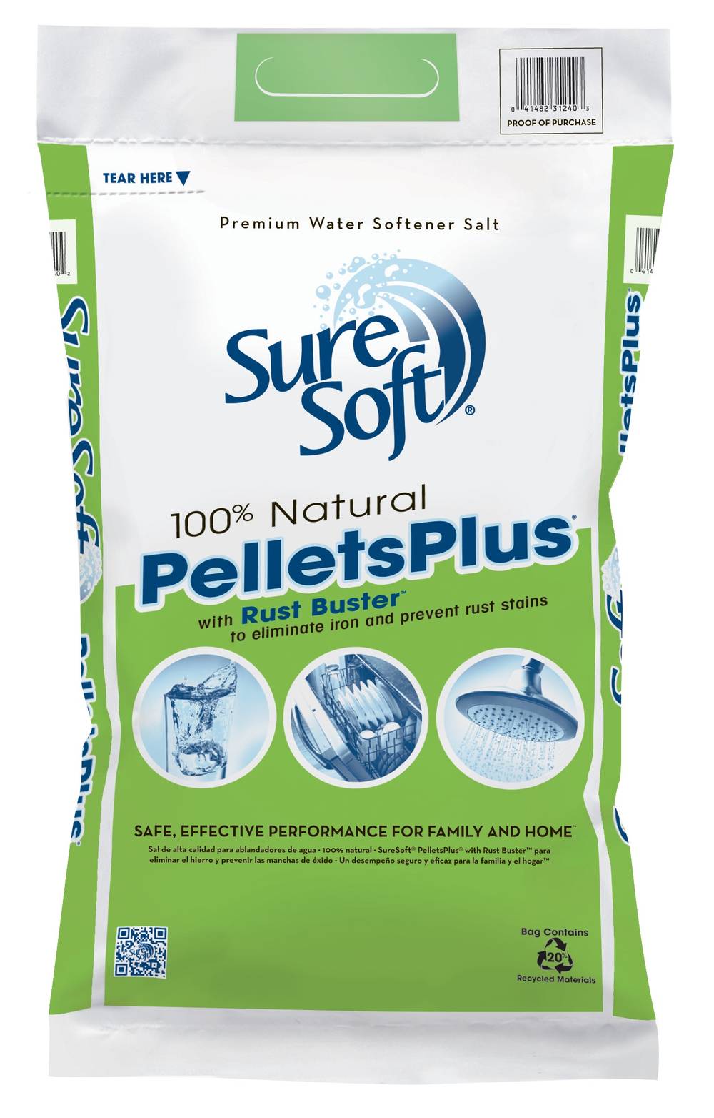 North American Salt 40-lb Water Softener Salt Pellets with Iron Reduction | 419023