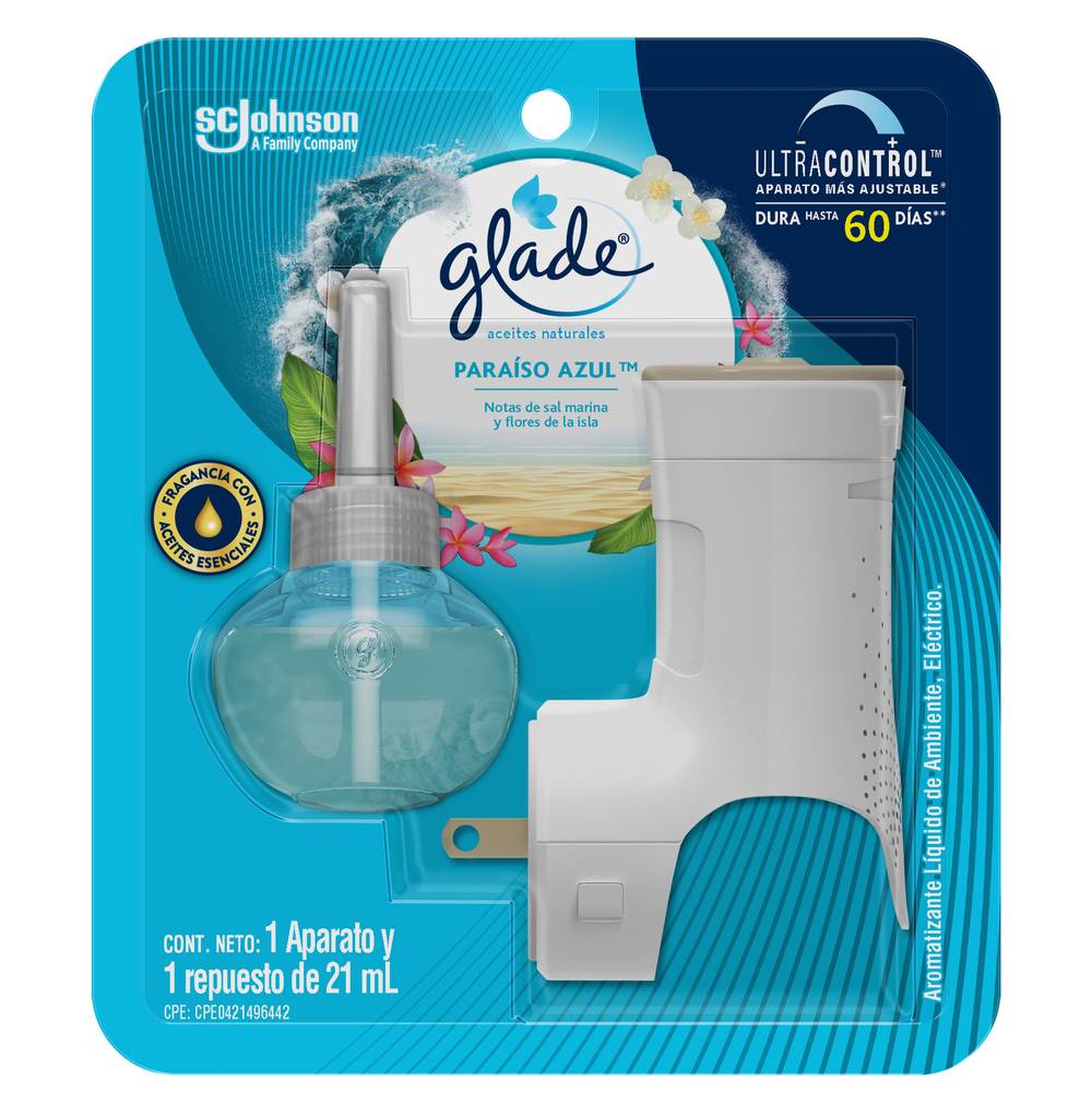 Glade · Aromatizante, paraíso azul (2 un)