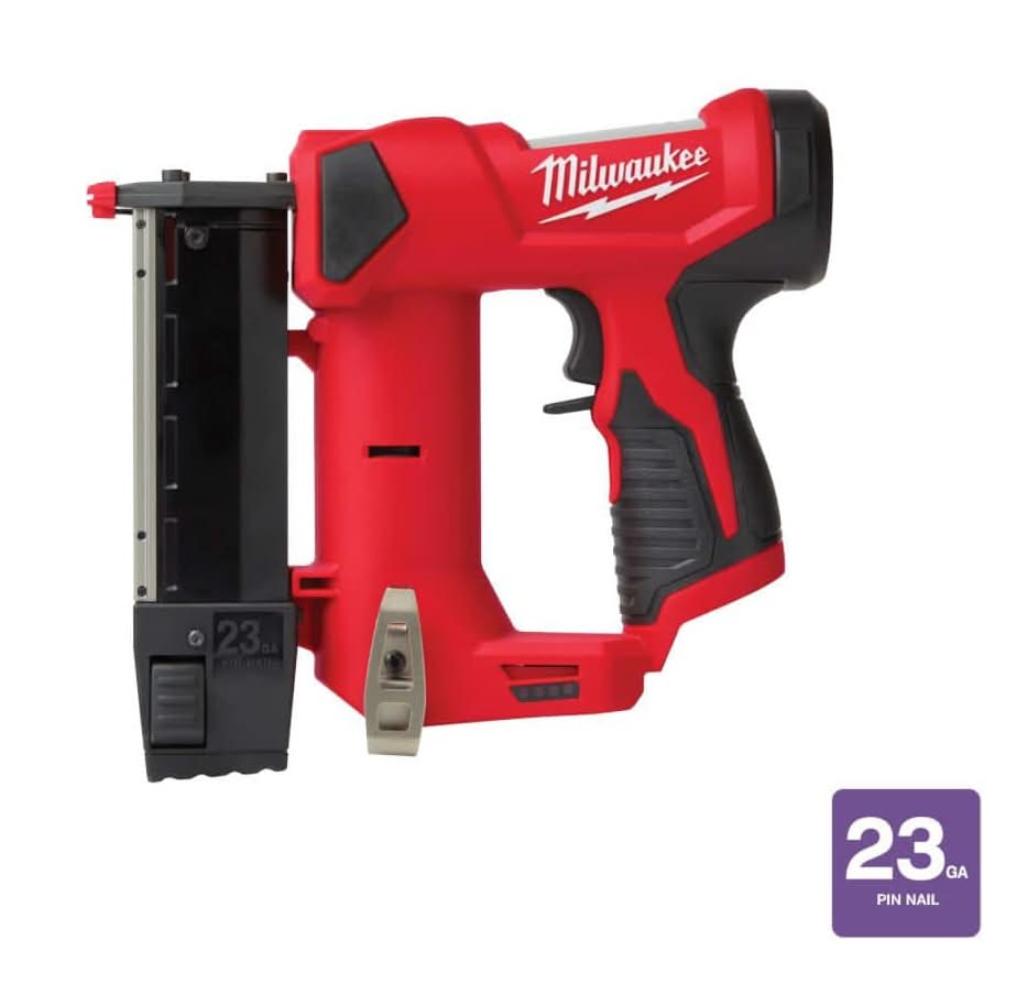 Milwaukee M12 12-Volt 23-Gauge Lithium-Ion Cordless Pin Nailer (Tool-Only)