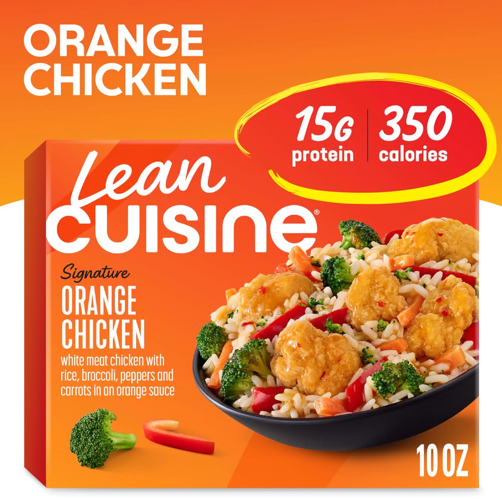 Lean Cuisine Signature Protein Kick Frozen Meal, Orange Chicken (10 oz)