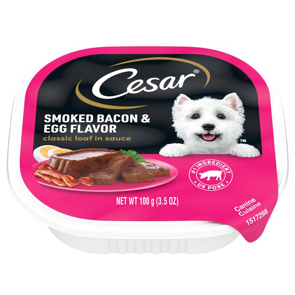 Cesar Classic Loaf in Sauce Dog Food (smoked bacon-egg)