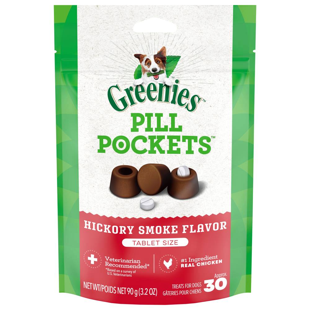 Greenies Pill Pockets Hickory Smoke Flavor Dog Treats (30 ct)