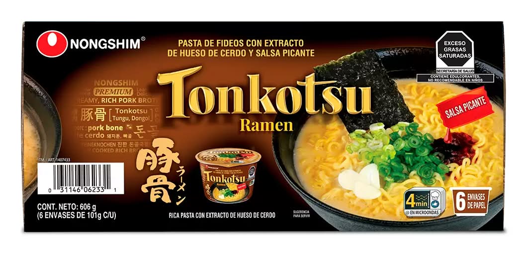 Nongshim · Tonkotsu ramen (6 un)