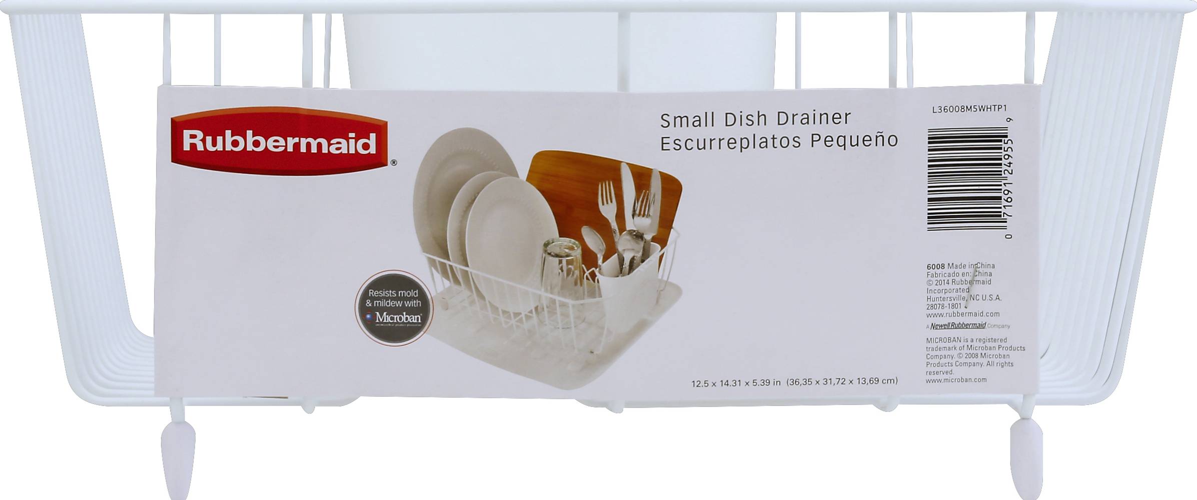 Rubbermaid Small White Dish Drainer