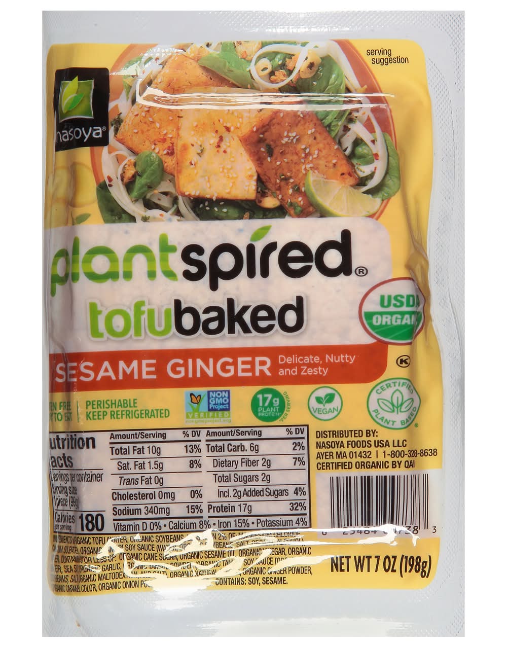 Nasoya Plantspired Sesame Ginger Tofubaked (7 oz)