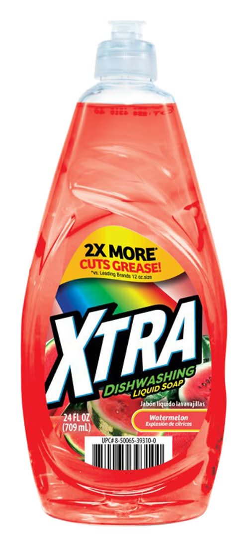 XTRA Dishwashing Liquid Soap, Watermelon (24 fl oz)