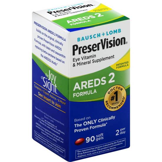 Preservision Areds 2 Eye Vitamin & Mineral Supplement (90 ct)