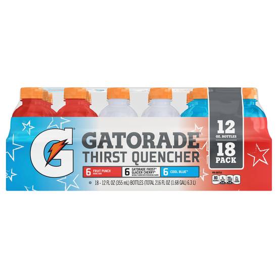Gatorade Assorted Thirst Quencher (18 ct, 12 fl oz)