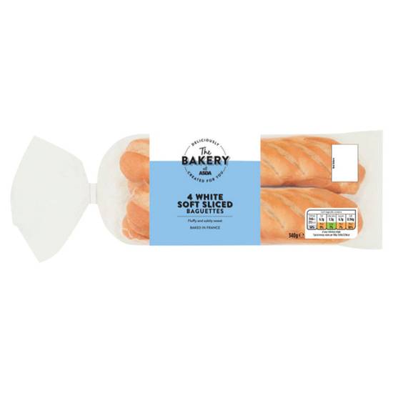 ASDA White Soft Slice Baguettes 340g