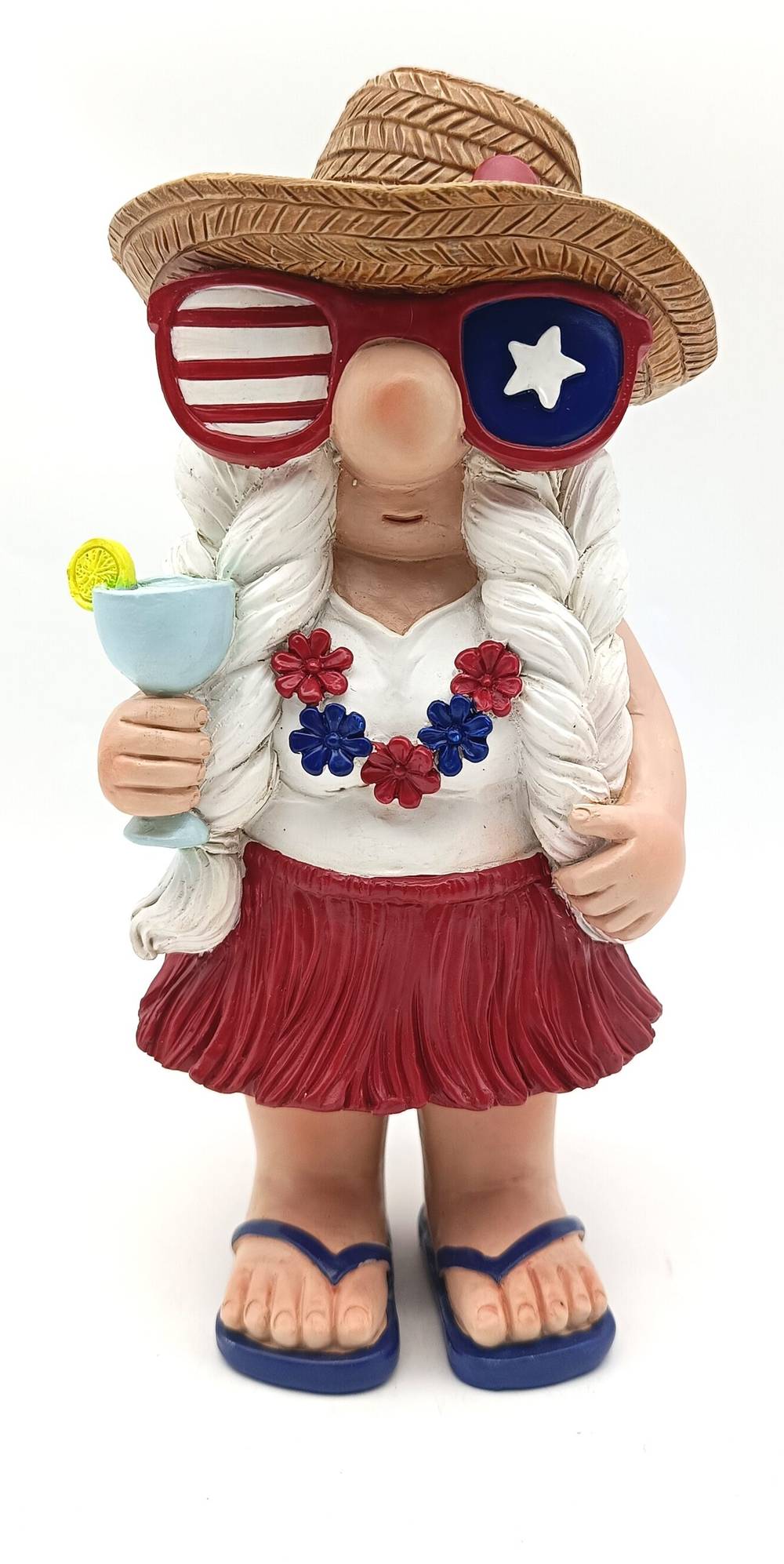 Holiday Living Polyresin Indoor Figurine Sculpture Gnome 4th of July Decor | 88O1307A